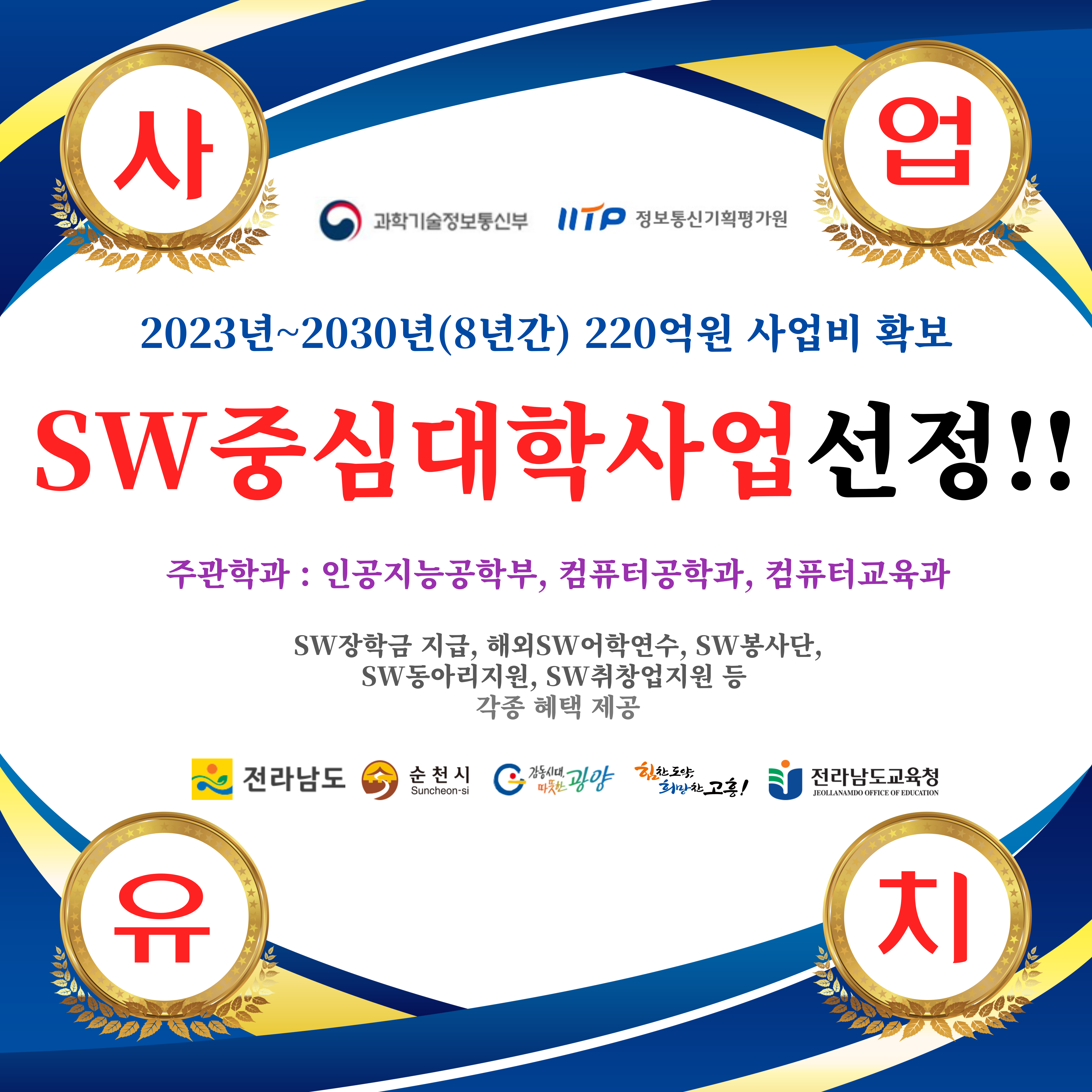 SW중신대학사업선정